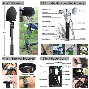 Furaso Survival Kit 257 pcs Outdoor Survival Gear & First Aid