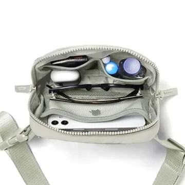 AslabCrew 2-Way Zipper Belt Bag for Travel and Everyday Use