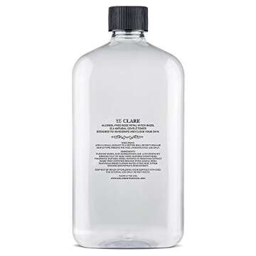 St Clare Rosewater, Aloe & Witch Hazel Facial Toner - Alcohol Free Witch Hazel Toner For Face & Skin, Rose Water & Aloe Vera Facial Toner, Skin Care Witch Hazel Alcohol Free 16 Ounce