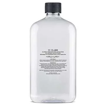 St Clare Rosewater, Aloe & Witch Hazel Facial Toner - Alcohol Free Witch Hazel Toner For Face & Skin, Rose Water & Aloe Vera Facial Toner, Skin Care Witch Hazel Alcohol Free 16 Ounce