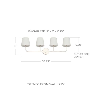 Stylish Capital Lighting Dawson Vanity Wall Light for Bathrooms