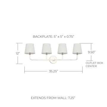 Stylish Capital Lighting Dawson Vanity Wall Light for Bathrooms