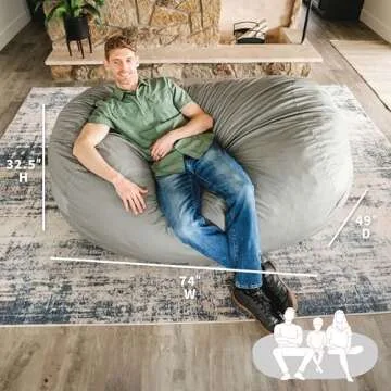 Big Joe Fuf Media Lounger Giant Foam Filled Bean Bag