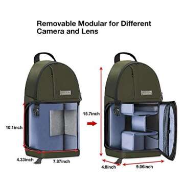 MOSISO Camera Sling Bag - Shockproof, Versatile Gear Holder