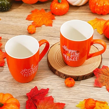 Funtery Thanksgiving Coffee Mugs - Autumn Pumpkin Cups