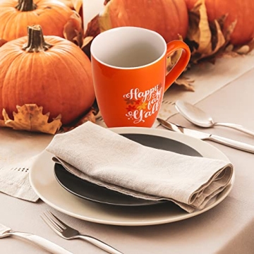 Funtery Thanksgiving Coffee Mugs - Autumn Pumpkin Cups