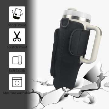 UXIETIN Stroller Cup Holder for Stanley - Versatile and Convenient Accessory for 30/40oz Cups