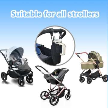 Stroller Cup Holder for Stanley Cups - UXIETIN