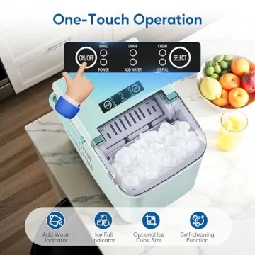 HealSmart Ice Maker Fast 9 Cubes in 6 Minutes Portable