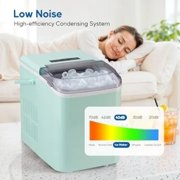 HealSmart Ice Maker Fast 9 Cubes in 6 Minutes Portable