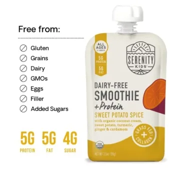 Serenity Kids Organic Dairy-Free Smoothies for Babies
