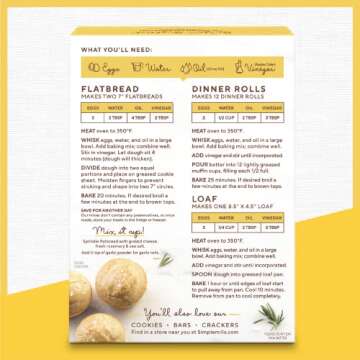 Simple Mills Almond Flour Baking Mix, Artisan Bread Mix - Gluten Free, Plant Based, Paleo Friendly, 10.4 Ounce (Pack of 1)