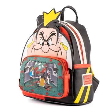 Loungefly Disney Villains Scene Series Queen of Hearts Mini Backpack