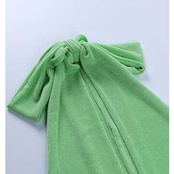 LYANER Women's Deep V Neck Halter Crop Top Tie Back Sleeveless Backless Cami Green Medium