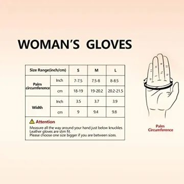 GSG Women Leather Gloves with Rabbit Fur Cuff