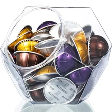 RUSFOL Large-Capacity 12-Sided Polygon Coffee Pod Holder for Nespresso Vertuoline Capsules