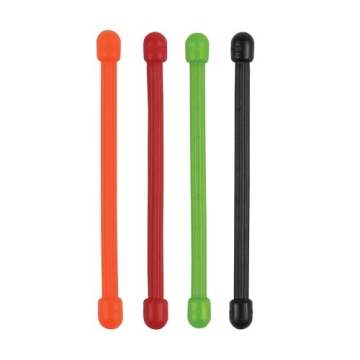 Nite Ize Original Gear Reusable Twist Ties, 4-Pack