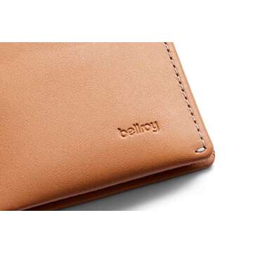 Bellroy Note Sleeve, Slim Leather Wallet, RFID Editions Available (Max. 11 Cards and Cash) - Toffee