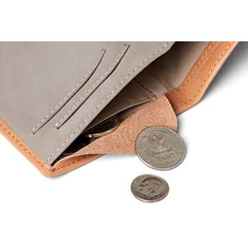 Bellroy Note Sleeve, Slim Leather Wallet, RFID Editions Available (Max. 11 Cards and Cash) - Toffee