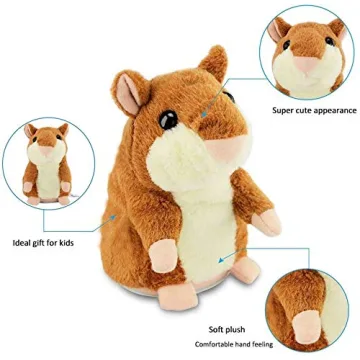 Qwifyu Talking Hamster Interactive Plush Toy For Kids