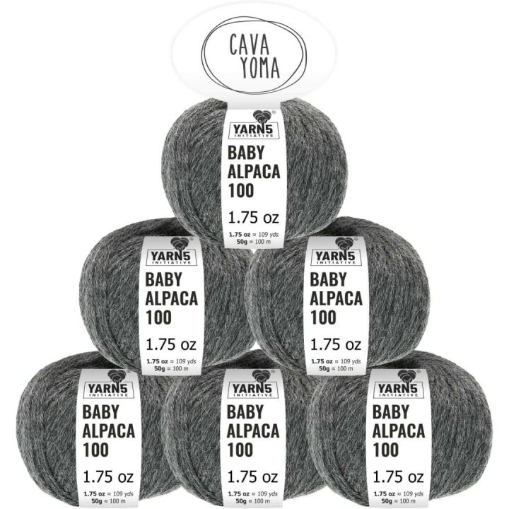 100% Baby Alpaca Yarn Set in 35+ Colors - DK