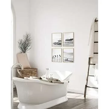 HAUS AND HUES Beach Wall Art Set - Black and White Prints