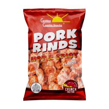 Fried Pork Rinds Hot and Spicy - 24 Bags of Crunchy Goodness