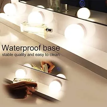 Chende Large Vanity Mirror with Lights, Hollywood LED Makeup Mirror with 3 Color Lighting Modes and Dimmer, 31.5 X 23.6 Inches Lighted Wall Mirror for Makeup Vanity, Gloss White Metal Frame Design