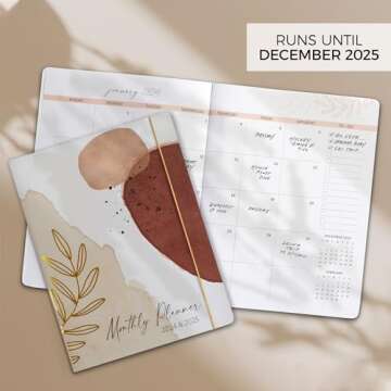 Elegant 2024-2025 Monthly Planner for Ultimate Organization