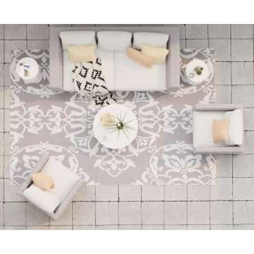 Mad Mats Outdoor Rug - Stylish & Reversible 4' x 6' Mat