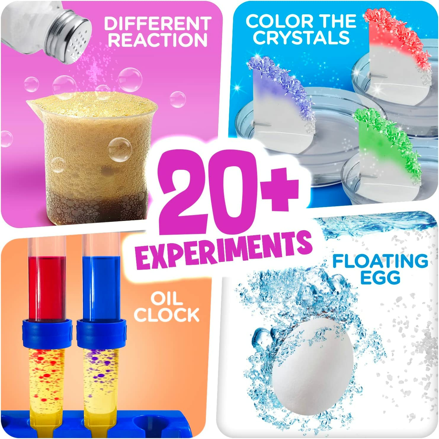 Kids Science Kit with Lab Coat - 20+ Experiments