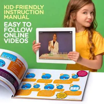 Kids Science Kit with Lab Coat - 20+ Experiments