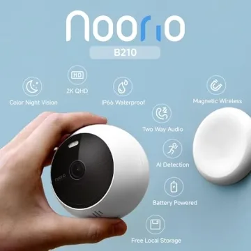 Noorio Wireless Outdoor Security Camera with Night Vision