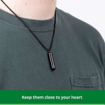 Custom Engraved Motorcycle Bullet Cremation Jewelry Necklace