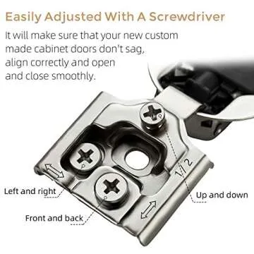 Ravinte Soft Close Cabinet Hinges 50 Pack for Easy Upgrade