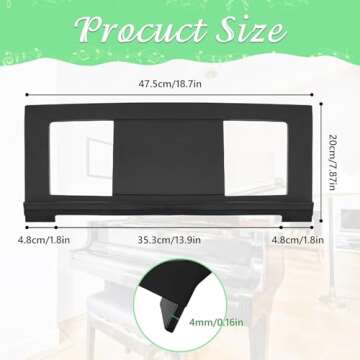 DYNWAVE Electronic Keyboard Music Stand Keyboard, Music Score Stand Fit for Multiple Keyboard Models...