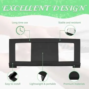 DYNWAVE Electronic Keyboard Music Stand Keyboard, Music Score Stand Fit for Multiple Keyboard Models, Portable Music Stand & Desktop Book Stand, Keyboard Piano Accessories for Beginner, Blue Clips