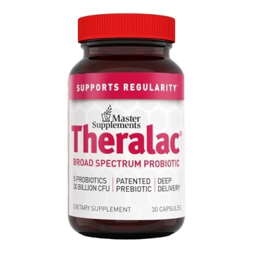 Master Supplements Theralac Probiotic - Premium Digestive Support 30 Capsules