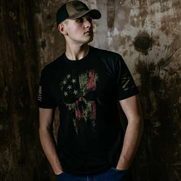 Grunt Style American Reaper 2.0 - Men's T-Shirt (Black, Medium)