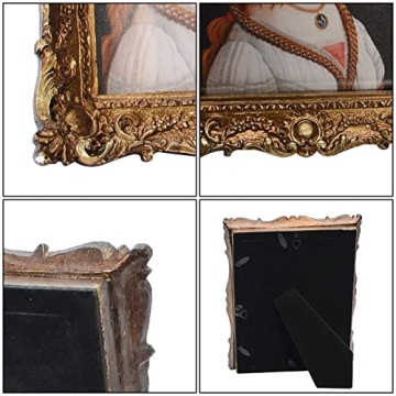 BENERAY Vintage 5x7 Picture Frame, Chic Antique Home Decor
