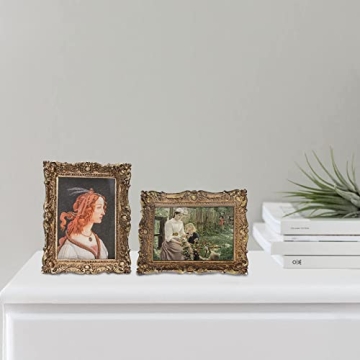 BENERAY Vintage 5x7 Picture Frame, Chic Antique Home Decor