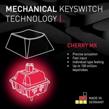 CHERRY MX Board 3.0 S Mechanical Keyboard with Silent Switches