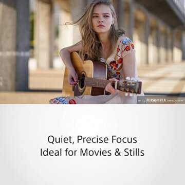 Sony SEL-85F18 Portrait Lens Fixed Focal 85mm F1.8 Full Frame Suitable for A7, ZV-E10, A6000 and Nex Series, E-Mount Black