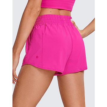 CRZ YOGA High Waisted Running Shorts for Women