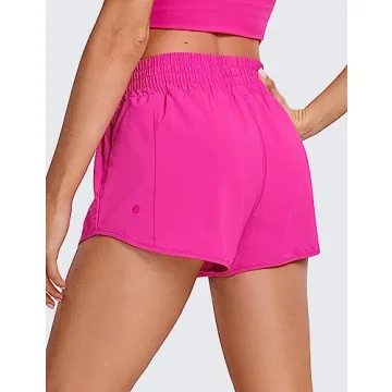 CRZ YOGA High Waisted Running Shorts for Women
