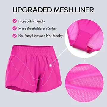 CRZ YOGA High Waisted Running Shorts for Women