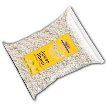 Rani Juwar Dhani (Puffed "popcorn" Sorghum) 14oz (400g) ~ All Natural | No Color | Gluten Friendly | Vegan | NON-GMO | Kosher | Indian Origin | No Salt or fillers