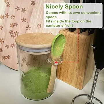 CDBOVID 3 Pcs Stylish Glass Jars with Airtight Lids