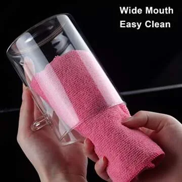 CDBOVID 3 Pcs Stylish Glass Jars with Airtight Lids