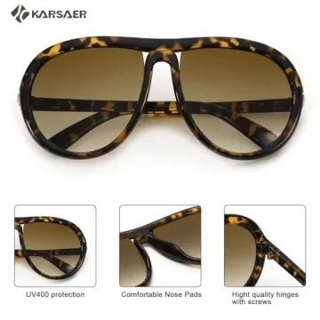 Karsaer Vintage Aviator Sunglasses UV Protection Unisex